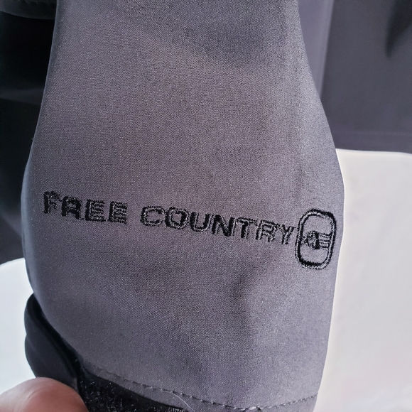 Free Country Mens Soft Shell Grey/Black Jacket Size Medium NWT - Picture 7 of 16